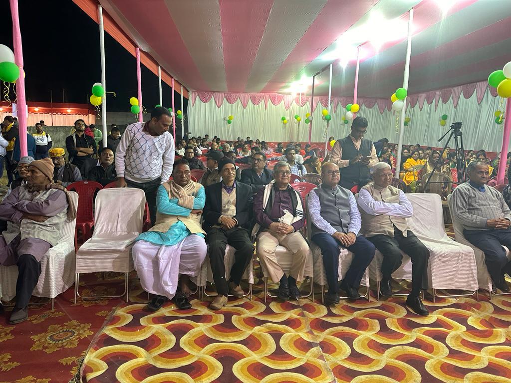 A photograph capturing a moment of community service and trust engagement.